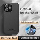 For Redmi 12 5G HUIYI Leather Magnetic Phone Case(Brown) - 2