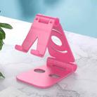 Folding Portable Phone Holder Desktop Lazy Phone Tablet Holder(Pink) - 1