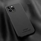 For iPhone 13 Pro Max HUIYI Leather Magnetic Phone Case(Black) - 1