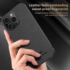 For iPhone 16 Pro HUIYI Leather Magnetic Phone Case(Blue) - 3