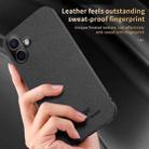 For iPhone 16 HUIYI Leather Magnetic Phone Case(Blue) - 3