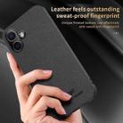 For iPhone 16 HUIYI Leather Magnetic Phone Case(White) - 3