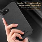 For iPhone 16e HUIYI Leather Magnetic Phone Case(White) - 3