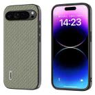 For Google Pixel 9 Pro ABEEL Carbon Fiber Texture Protective Phone Case(Green) - 1