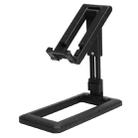 Lazy Folding Phone Holder Portable Retractable Desktop Phone Tablet Holder(Black) - 1