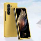 For Samsung Galaxy Z Fold6 Skin Feel PC Full Coverage Shockproof Phone Case(Lemon Yellow) - 1