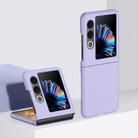 For ZTE nubia Flip2 Skin Feel PC Full Coverage Shockproof Phone Case(Sakura Purple) - 1