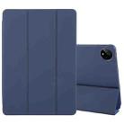 For Huawei MatePad Pro 11 2022/2024 Tri-fold Silicone Leather Tablet Case(Dark Blue) - 1