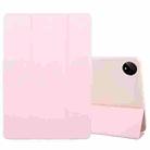 For Huawei MatePad Pro 11 2022/2024 Tri-fold Silicone Leather Tablet Case(Pink) - 1