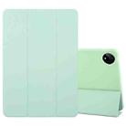 For Huawei MatePad Pro 11 2022/2024 Tri-fold Silicone Leather Tablet Case(Green) - 1