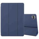 For Huawei MatePad Pro 13.2 Tri-fold Silicone Leather Tablet Case(Dark Blue) - 1
