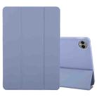 For Huawei MatePad Pro 13.2 Tri-fold Silicone Leather Tablet Case(Lavender) - 1