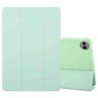 For Huawei MatePad Pro 13.2 Tri-fold Silicone Leather Tablet Case(Green) - 1