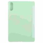 For Huawei Matepad Air 12 Tri-fold Silicone Leather Tablet Case(Green) - 3