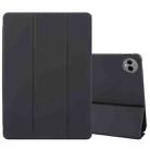 For Huawei MatePad Pro 12.2 Tri-fold Silicone Leather Tablet Case(Black) - 1