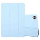 For Huawei MatePad Pro 12.2 Tri-fold Silicone Leather Tablet Case(Ice Blue) - 1