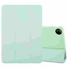 For vivo Pad Pro 13.0 Tri-fold Silicone Leather Tablet Case(Green) - 1