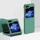 For Samsung Galaxy Z Flip6 2 Parts Skin Feel PC Full Coverage Shockproof Phone Case(Forest Green) - 1