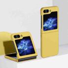 For Samsung Galaxy Z Flip6 2 Parts Skin Feel PC Full Coverage Shockproof Phone Case(Lemon Yellow) - 1