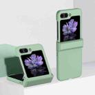 For Samsung Galaxy Z Flip6 3 Parts Skin Feel PC Full Coverage Shockproof Phone Case(Mint Green) - 1