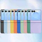 For Samsung Galaxy Z Flip7 3 Parts Skin Feel PC Full Coverage Shockproof Phone Case(Sky Blue) - 2