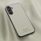 For Samsung Galaxy A05s HUIYI Leather Magnetic Phone Case(White) - 1