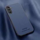 For Samsung Galaxy A35 5G HUIYI Leather Magnetic Phone Case(Blue) - 1
