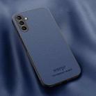 For Samsung Galaxy A54 5G HUIYI Leather Magnetic Phone Case(Blue) - 1