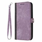 For ZTE Blade A73 4G / Blade V50 Design 4G Side Buckle Double Fold Hand Strap Leather Phone Case(Purple) - 3