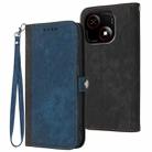 For ZTE Blade A35e 4G Side Buckle Double Fold Hand Strap Leather Phone Case(Royal) - 1