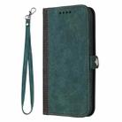 For Sharp Aquos R9 Pro Side Buckle Double Fold Hand Strap Leather Phone Case(Dark Green) - 3