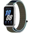 For Samsung Galaxy Fit 3 Nylon Loop Hook and Loop Fastener Watch Band(Grey Blue) - 1