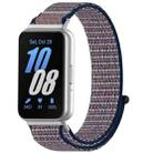 For Samsung Galaxy Fit 3 Nylon Loop Hook and Loop Fastener Watch Band(Midnight Blue) - 1