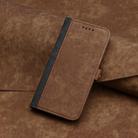 For vivo V21 4G / 5G / V21s Side Buckle Double Fold Hand Strap Leather Phone Case(Brown) - 2