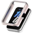 For Samsung Galaxy Fit 3 Diamond Half Pack Hollow PC Watch Protective Case(Starlight) - 1