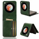 For ZTE nubia Flip / Libero Flip Skin Feel Card Slot Leather Phone Case(Green) - 1