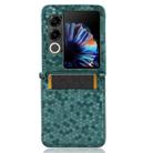 For ZTE nubia Flip2 A404ZT Honeycomb Dot Texture Card Slot Leather Phone Case(Green) - 3