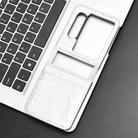 For ZTE nubia Flip2 A404ZT Honeycomb Dot Texture Card Slot Leather Phone Case(Silver) - 2