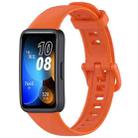 For Huawei Band 8 / 9 / 9 NFC Solid Color Colorful Buckle Silicone Watch Band(Orange) - 1