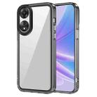 For OPPO A58 5G Global/A78 Global Transparent Acrylic + TPU Shockproof Phone Case(Transparent Black) - 1