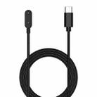For Huawei Band 9 / 9 NFC USB-C / Type-C Port Smart Watch Charging Cable(Black) - 1