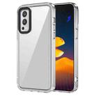 For OnePlus Nord 2 5G Transparent Acrylic + TPU Shockproof Phone Case(Transparent) - 1