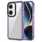 For OnePlus Nord CE3/OPPO K11 Transparent Acrylic + TPU Shockproof Phone Case(Transparent Purple) - 1