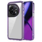 For OnePlus 11/11R/Ace 2 Transparent Acrylic + TPU Shockproof Phone Case(Transparent Purple) - 1