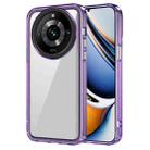 For Realme 11 Pro/11 Pro+ Transparent Acrylic + TPU Shockproof Phone Case(Transparent Purple) - 1