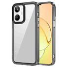 For Realme 10 4G Transparent Acrylic + TPU Shockproof Phone Case(Transparent Black) - 1