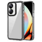 For Realme 10 Pro+ Transparent Acrylic + TPU Shockproof Phone Case(Transparent Black) - 1