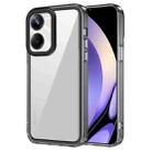 For Realme 10 Pro 5G Transparent Acrylic + TPU Shockproof Phone Case(Transparent Black) - 1