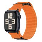 For Apple Watch SE 2023 44mm Nylon Hook And Loop Fastener Watch Band(Orange) - 1