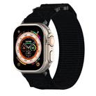 For Apple Watch Ultra 2 49mm Nylon Hook And Loop Fastener Watch Band(Black) - 1